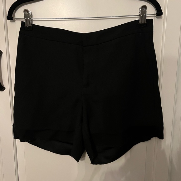 Kenneth Cole Black High Waist Shorts - Picture 1 of 3